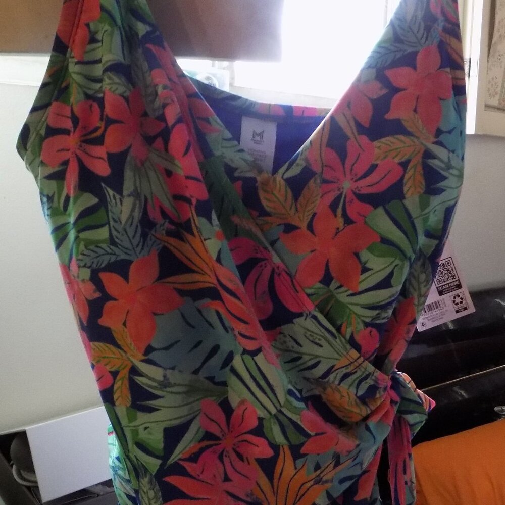 Member's Mark Women One piece Wrap-Style Swimsuit - Sz - XXL